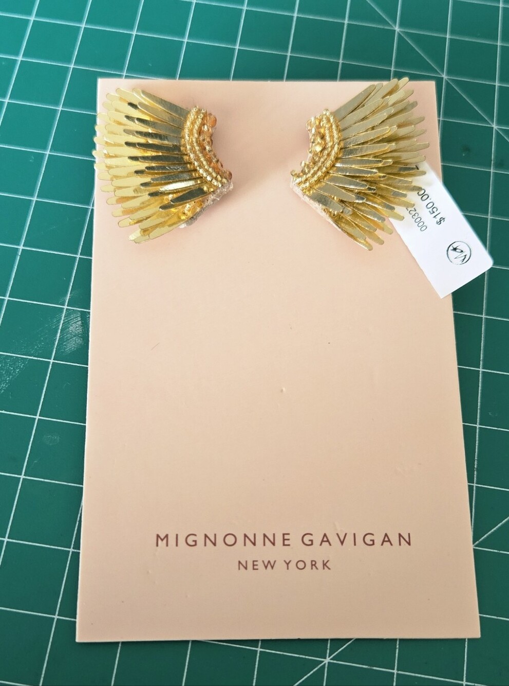 New Mignonne Gavigan Gold Wing Clip Earrings